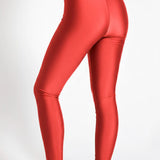 Girls Shiny High Waisted Leggings – Dance & Gymnastics Stretch Tights