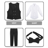 Boys Suits Slim Fit 4 Piece Formal Dress Suit