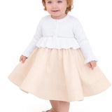 Baby Girls' Long Sleeve Knit One Button Closure Bolero Shrug