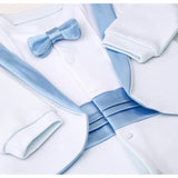 Baby Boy Footie Tuxedo Outfit with Bow Tie for Christmas Holidays - The Perfect Gentleman Look
