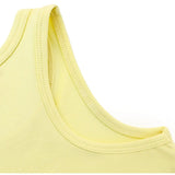 Girls' Soft Solid Cotton Blend Racerback Tank Top