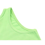 Girls' Soft Solid Cotton Blend Racerback Tank Top