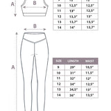 Girls Athletic Crop Top & Legging Set