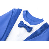 Baby Boy Bow-Tied Tuxedo Footie