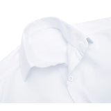 Lilax Boys Classic Short Sleeve Button Down Casual Solid Dress Shirt