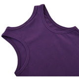 Girls' Soft Solid Cotton Blend Racerback Tank Top / 8 to 10 Years