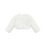 Girls Cozy Long Sleeve Crew Neck Dress Coat