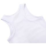 Girls' Soft Solid Cotton Blend Racerback Tank Top