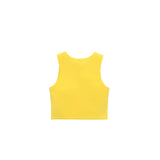 Girls' Double Lined Sleeveless Basic Crop Tank Top