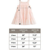 Toddler Cotton Layered Square Neckline Dress