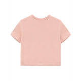 Girls Short Sleeve Crewneck Crop Top Tee