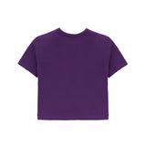 Girls Short Sleeve Crewneck Crop Top Tee