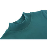 Toddler Cotton Long Sleeve Basic Mock-Neck T-Shirt