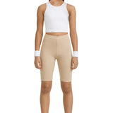 Girls' Soft Stretch Bike Shorts | Elastic Waist | Cotton Blend | Toddler & Kids Sizes 2T–12Y