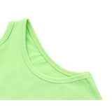 Girls' Soft Solid Cotton Blend Racerback Tank Top