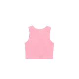 Girls' Double Lined Sleeveless Basic Crop Tank Top