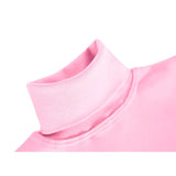 Little Girls Cotton Long Sleeve Basic Turtleneck T-Shirt