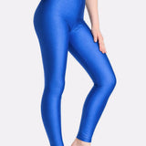 Girls Shiny High Waisted Leggings – Dance & Gymnastics Stretch Tights