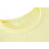 Baby Cotton Puff Sleeve Basic Crewneck T-Shirt
