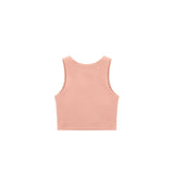 Girls' Double Lined Sleeveless Basic Crop Tank Top