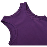 Girls' Soft Solid Cotton Blend Racerback Tank Top