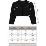 Little Girls' Long Sleeve Bowknot Closure Bolero Cardigan
