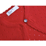 Girls Patterned Knit Bolero Cardigan