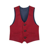 Boys Formal Suit 4 Piece Vest Pants and Tie Dresswear Set / 7-12 Years