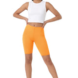 Girls' Soft Stretch Bike Shorts | Elastic Waist | Cotton Blend | Toddler & Kids Sizes 2T–12Y