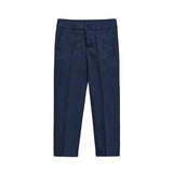 Boys Suit Set Slim Fit Vest, White Dress Shirt, Dress Pants and Bowtie 4 Piece Formal Suit Set