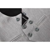 Toddler & Youth Boys 4 Piece Formal Suit Set V-Neck Vest White Dress Shirt Dress Pants and Bowtie 1-5 Years