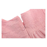 Toddler Cotton Floral Embroidered Short Sleeve Dress