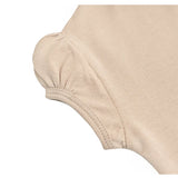 Baby Cotton Puff Sleeve Basic Crewneck T-Shirt