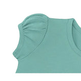 Baby Cotton Puff Sleeve Basic Crewneck T-Shirt