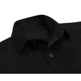 Lilax Boys Classic Short Sleeve Button Down Casual Solid Dress Shirt