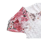Little Girls Floral Short Sleeve Summer Dress