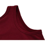 Girls' Soft Solid Cotton Blend Racerback Tank Top