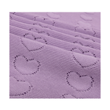 Baby Girl Cotton Knit Heart Receiving Blanket
