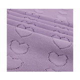 Baby Girl Cotton Knit Heart Receiving Blanket