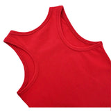 Girls' Soft Solid Cotton Blend Racerback Tank Top