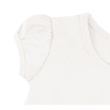 Baby Cotton Puff Sleeve Basic Crewneck T-Shirt
