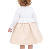 Baby Girls' Long Sleeve Knit One Button Closure Bolero Shrug