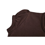 Baby Cotton Puff Sleeve Basic Crewneck T-Shirt