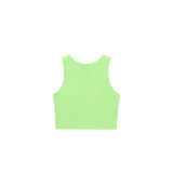 Girls' Double Lined Sleeveless Basic Crop Tank Top