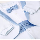 Baby Boy Bow-Tied Tuxedo Footie