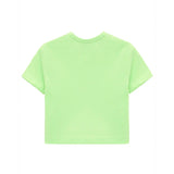 Girls Short Sleeve Crewneck Crop Top Tee