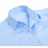 Lilax Boys Classic Short Sleeve Button Down Casual Solid Dress Shirt