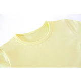 Little Girls Cotton Long Sleeve Basic Crewneck T-Shirt