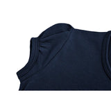 Baby Cotton Puff Sleeve Basic Crewneck T-Shirt