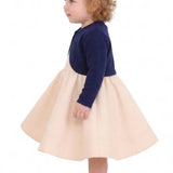 Baby Girls' Long Sleeve Knit One Button Closure Bolero Shrug